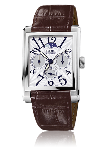 Oris 01 581 7658 4061-07 5 23 70FC : Rectangular Complication Stainless Steel / Silver - Arabic