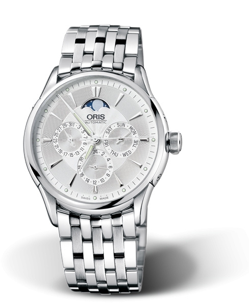 Oris 01 582 7592 4091-07 8 21 73 : Artelier Complication 40 Stainless Steel / Silver / Bracelet