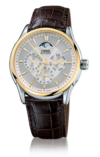 Oris 01 582 7592 4351-07 5 21 70FC : Artelier Complication 40 Stainless Steel - Yellow Gold / Silver