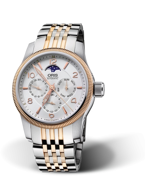 Oris 01 582 7627 4361-07 8 20 78 : Big Crown Complication Stainless Steel - Rose Gold / Silver / Bracelet