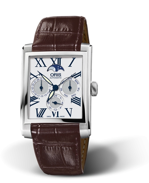 Oris 01 582 7658 4071-07 5 23 70FC : Rectangular Complication Stainless Steel / Silver - Roman