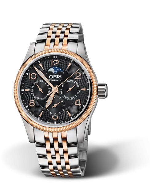 Oris 01 582 7678 4364-07 8 20 32 : Big Crown Complication Stainless Steel - Rose Gold / Black