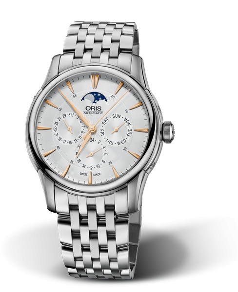Oris 01 582 7689 4021-07 8 21 77 : Artelier Complication 40.5 Stainless Steel / Silver / Bracelet