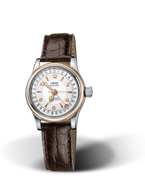 Oris 01 584 7550 4361-07 5 14 52 : Big Crown Pointer Date 28.5 Stainless Steel - Rose Gold / Silver / Bracelet