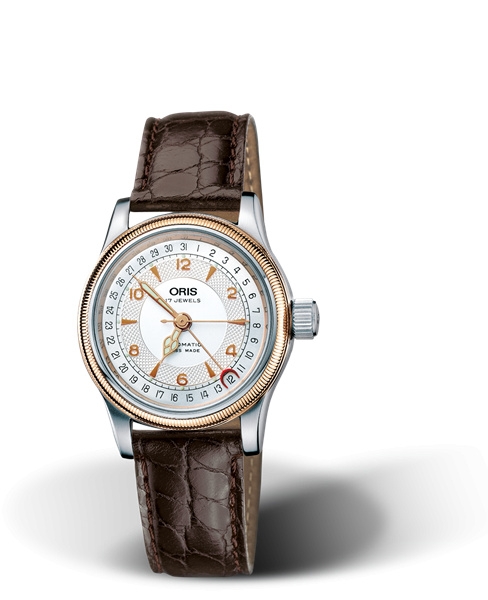 Oris 01 584 7558 4361-07 5 16 52 : Big Crown Pointer Date 32 Stainless Steel - Rose Gold / Silver / Bracelet