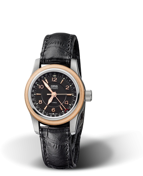 Oris 01 584 7626 4364-07 5 15 76FC : Big Crown Pointer Date 30 Stainless Steel - Rose Gold / Black