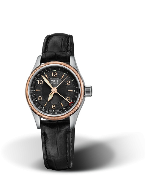Oris 01 594 7680 4334-07 5 14 76FC : Big Crown Pointer Date 29 Stainless Steel - Rose Gold / Black