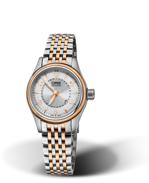 Oris 01 594 7680 4361-07 8 14 32 : Big Crown Pointer Date 29 Stainless Steel - Rose Gold / Silver / Bracelet