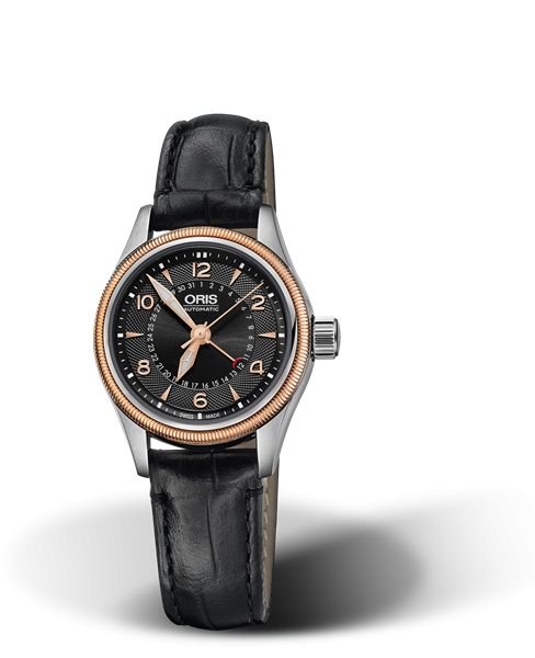 Oris 01 594 7680 4364-07 5 14 76FC : Big Crown Pointer Date 29 Stainless Steel - Rose Gold / Black