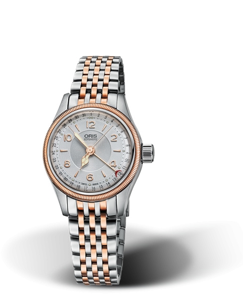 Oris 01 594 7695 4361-07 8 14 32 : Big Crown Pointer Date 29 Stainless Steel - Rose Gold / Silver / Bracelet