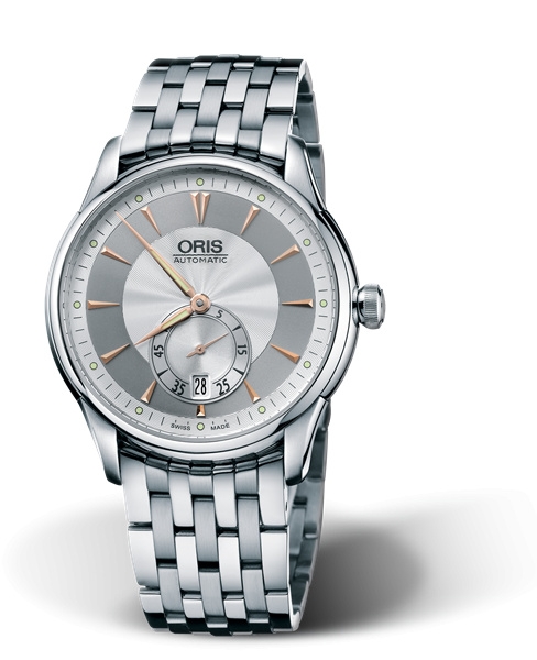 Oris 01 623 7582 4051-07 8 21 73 : Artelier Small Second Date 40 Stainless Steel / Silver / Bracelet
