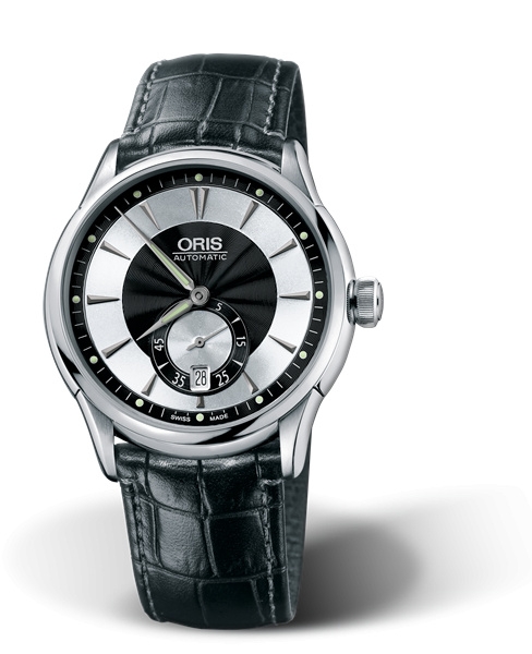 Oris 01 623 7582 4054-07 5 21 71FC : Artelier Small Second Date 40 Stainless Steel / Black - Silver