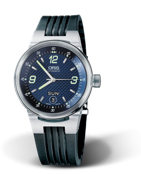 Oris 01 635 7560 4165-07 4 25 01 : WilliamsF1 Team Day Date 40.5 Stainless Steel / Blue / Rubber