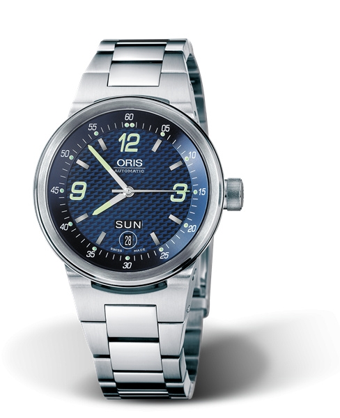 Oris 01 635 7560 4165-07 8 25 01 : WilliamsF1 Team Day Date 40.5 Stainless Steel / Blue / Bracelet