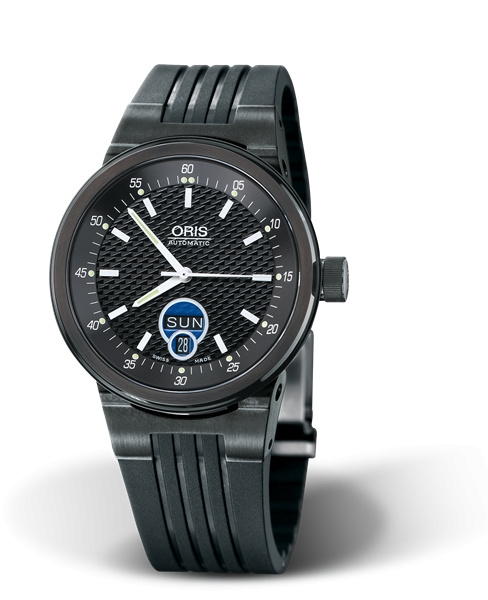 Oris 01 635 7560 4754-07 4 25 01B : WilliamsF1 Team Day Date 40.5 PVD / Black / Rubber