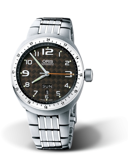 Oris 01 635 7588 7069-07 8 26 70 : TT3 Day Date Titanium / Brown / Bracelet