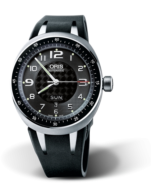 Oris 01 635 7589 7064-07 4 28 02T : TT3 Day Date Titanium / Black / Rubber