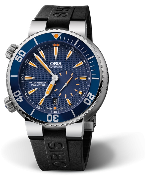 Oris 01 643 7609 8585-Set RS : Divers Small Second - Date Great Barrier Reef / Rubber