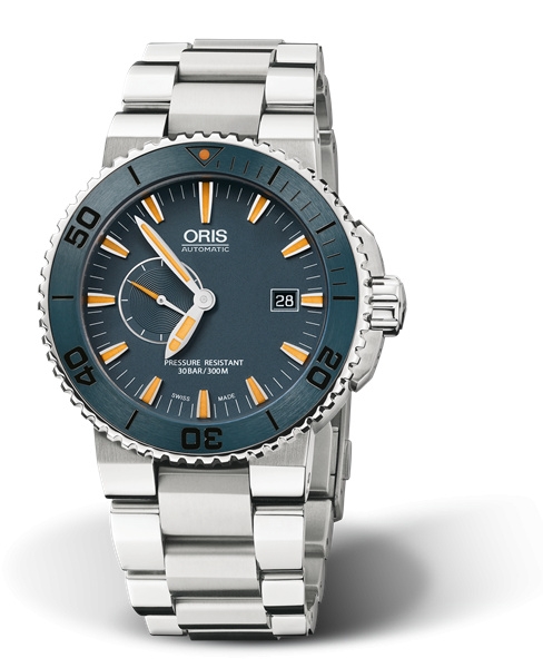 Oris 01 643 7654 7185-Set MB : Aquis Maldives Limited Edition / Bracelet