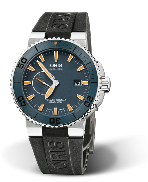 Oris 01 643 7654 7185-Set RS : Aquis Maldives Limited Edition / Rubber