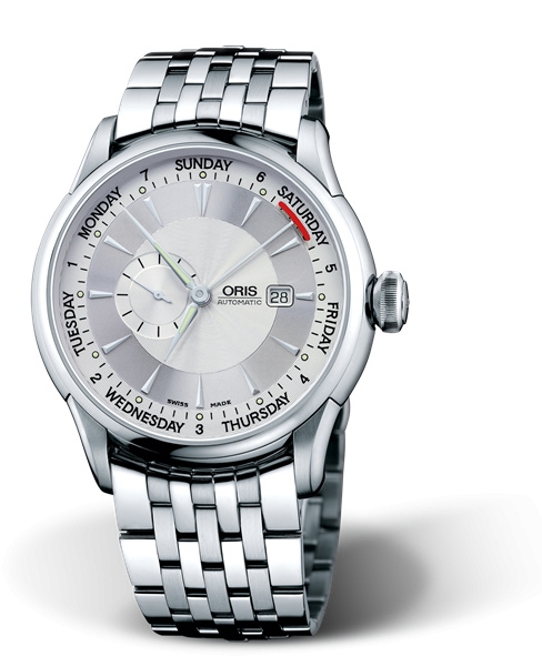 Oris 01 645 7596 4051-07 8 24 73 : Artelier Small Second Pointer Day 45 Stainless Steel / Silver / Bracelet