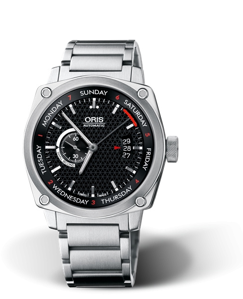 Oris 01 645 7617 4154-07 8 22 58 : BC4 Small Second Pointer Day Stainless Steel / Black / Bracelet