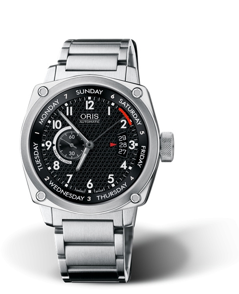 Oris 01 645 7617 4164-07 8 22 58 : BC4 Small Second Pointer Day Stainless Steel / Black / Bracelet