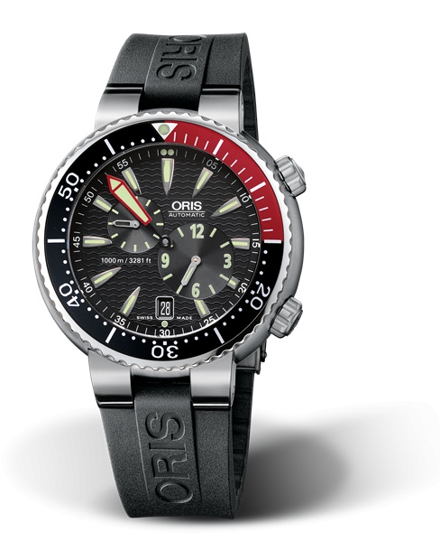 Oris 01 649 7541 7164-Set : Regulateur Der Meistertaucher Titanium / Black / Rubber