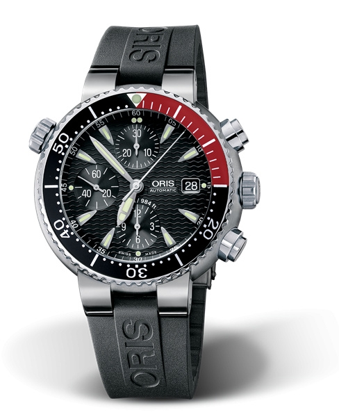 Oris 01 674 7542 7154-07 4 24 34TEB : Divers Titan Chronograph / Rubber