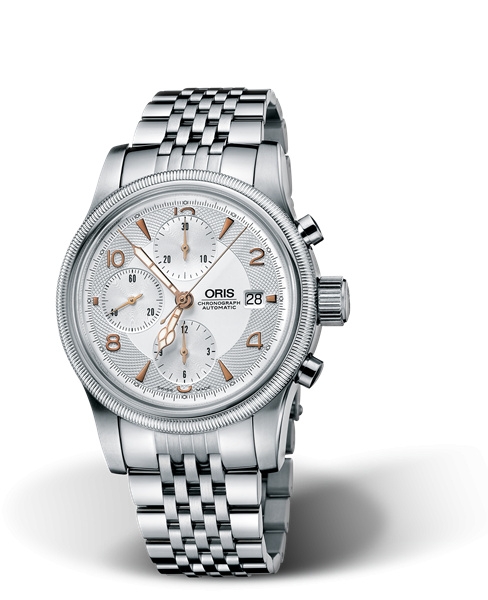 Oris 01 674 7567 4061-07 8 21 61 : Big Crown Chronograph Stainless Steel / Silver / Bracelet