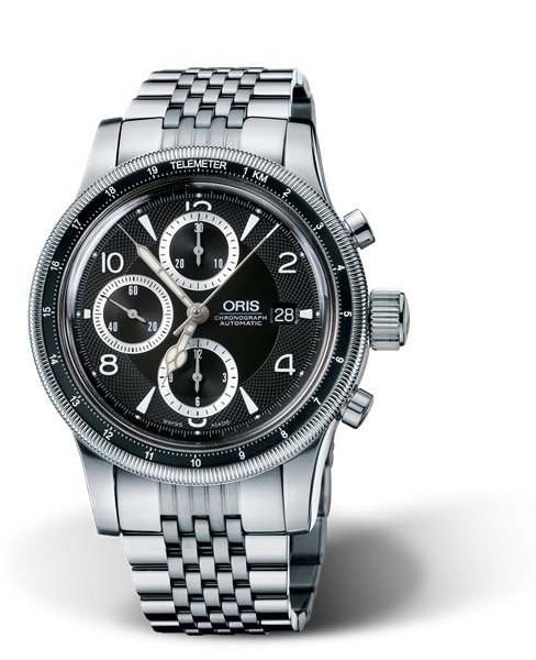 Oris 01 674 7569 4064-07 8 21 61 : Big Crown Telemeter Chronograph Stainless Steel / Black