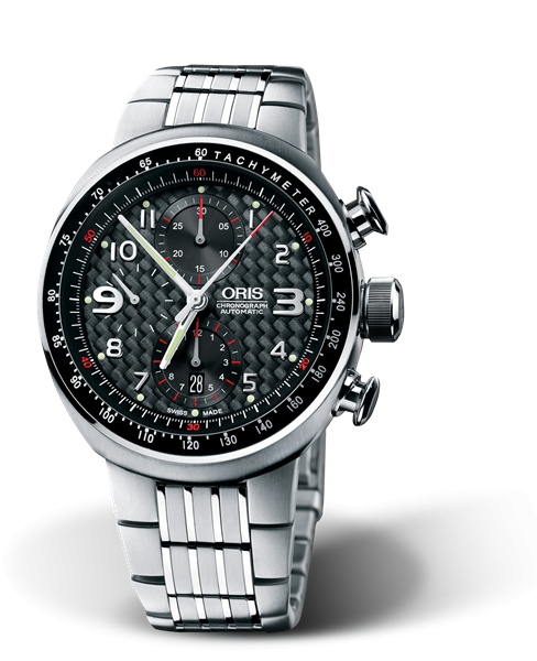 Oris 01 674 7587 7264-07 8 28 70 : TT3 Chronograph Titanium / Black / Bracelet