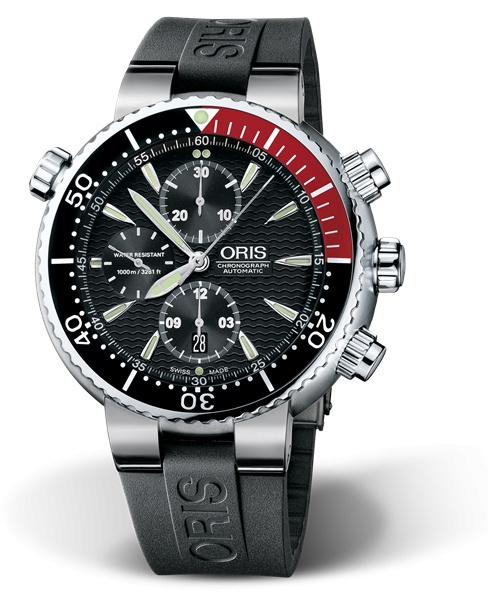 Oris 01 674 7599 7154-07 4 24 34TEB : Divers Titan Chronograph 47 / Rubber