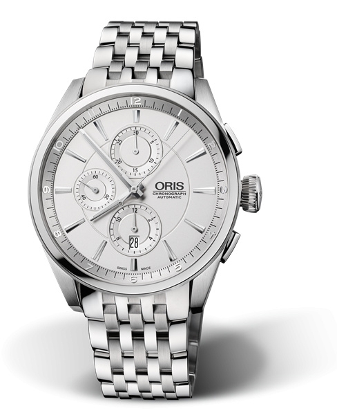 Oris 01 674 7644 4051-07 8 22 80 : Artix Chronograph Stainless Steel / Silver / Bracelet