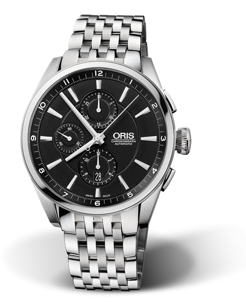 Oris 01 674 7644 4054-07 8 22 80 : Artix Chronograph Stainless Steel / Black / Bracelet