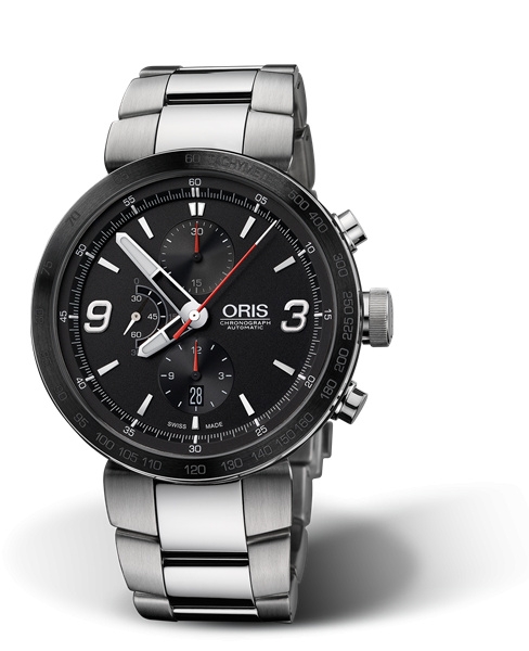 Oris 01 674 7659 4174-07 8 25 10 : TT1 Chronograph Stainless Steel - Ceramic / Black / Bracelet