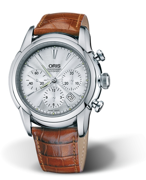 Oris 01 676 7547 4051-07 5 22 47 : Artelier Chronograph 44.5 Stainless Steel / Silver