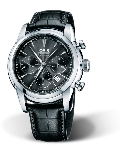 Oris 01 676 7547 4054-07 5 22 49 : Artelier Chronograph 44.5 Stainless Steel / Black