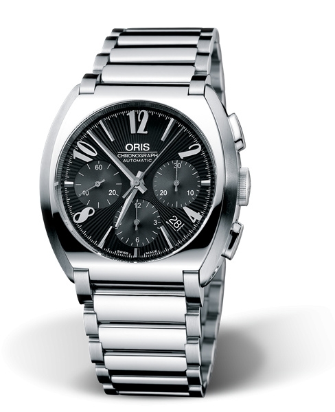 Oris 01 676 7574 4064-07 8 20 72 : Frank Sinatra Chronograph Stainless Steel / Black / Braclet