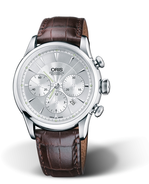 Oris 01 676 7603 4051-07 5 22 70FC : Artelier Chronograph 43.5 Stainless Steel / Silver