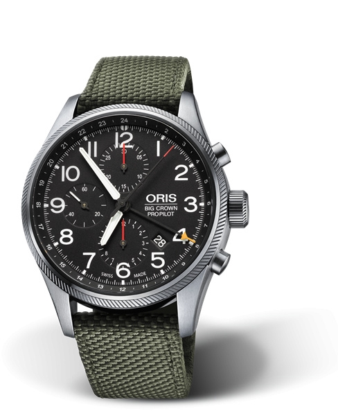 Oris 01 677 7699 4164-07 5 22 14FC : Big Crown ProPilot Chronograph GMT Stainless Steel / Black