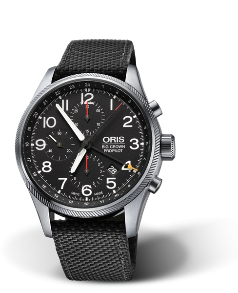 Oris 01 677 7699 4164-07 5 22 15FC : Big Crown ProPilot Chronograph GMT Stainless Steel / Black
