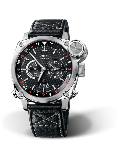 Oris 01 690 7615 4154-Set LS : BC4 Flight Timer Stainless Steel / Black