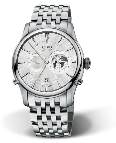 Oris 01 690 7690 4081-Set MB : Artelier Worldtimer 42 Greenwich Mean TIme / Bracelet