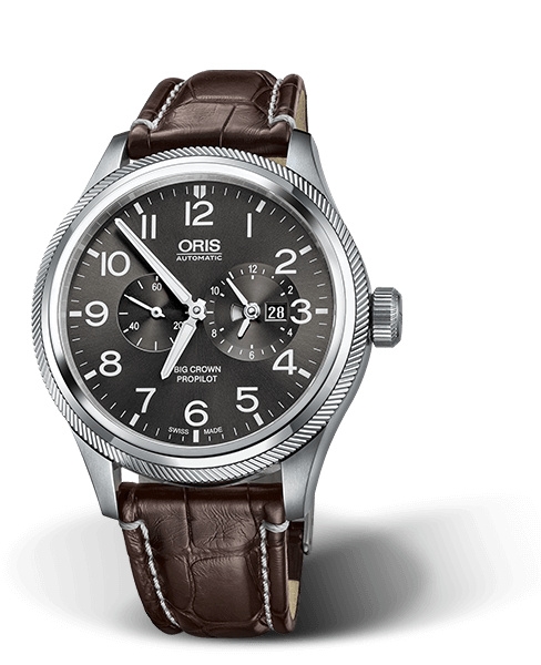 Oris 01 690 7735 4063-07 1 22 72FC : Big Crown ProPilot Worldtimer Stainless Steel / Grey