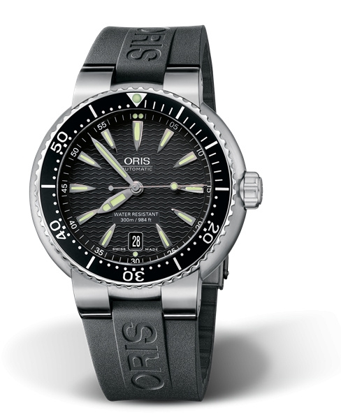 Oris 01 733 7533 8454-07 4 24 34EB : Divers Date Stainless Steel / Black / Rubber