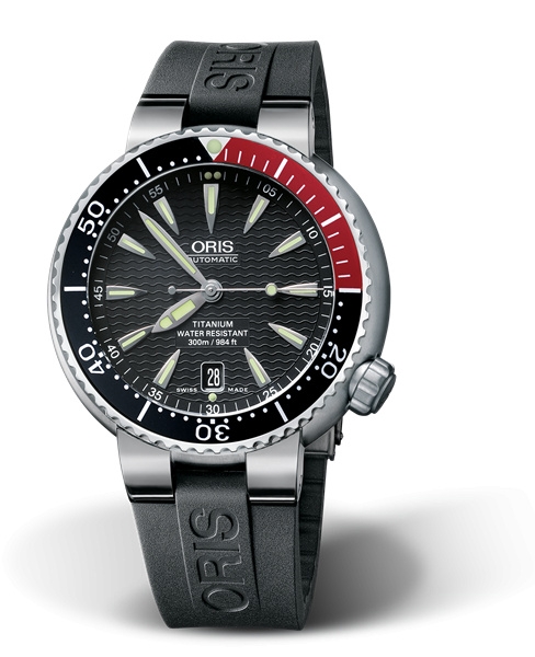 Oris 01 733 7562 7154-07 4 24 34TEB : Divers Date Titanium / Black / Rubber