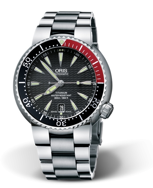 Oris 01 733 7562 7154-07 8 24 70PEB : Divers Date Titanium / Black / Bracelet