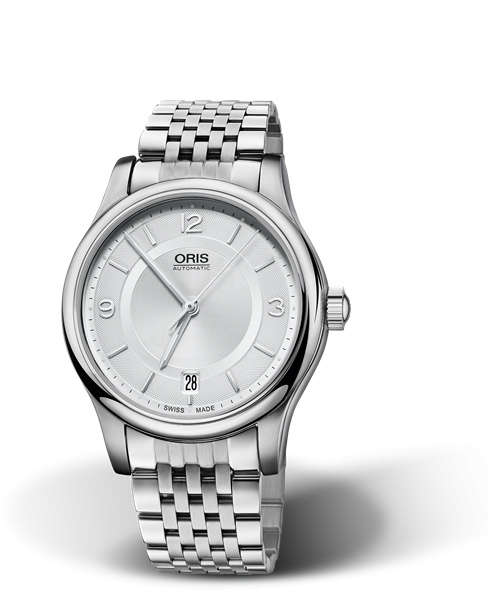 Oris 01 733 7578 4031-07 8 18 61 : Classic Date 37 Stainless Steel / Silver / Bracelet
