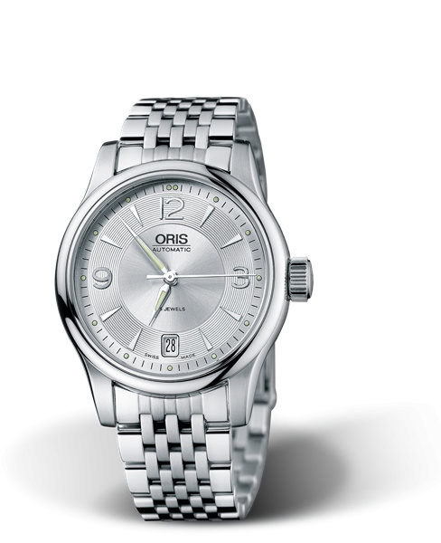 Oris 01 733 7578 4061-07 8 18 61 : Classic Date 37 Stainless Steel / Silver / Bracelet